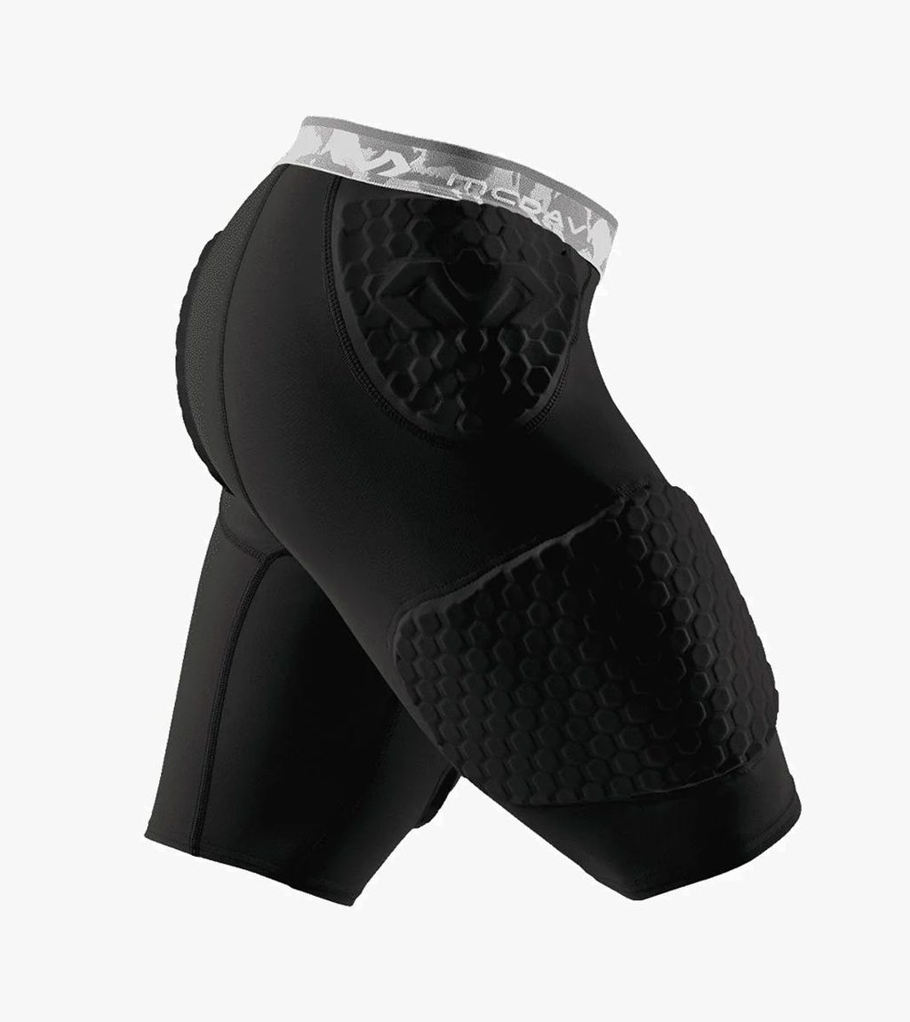 Svart Hex shorts with contoured wrap-around thigh