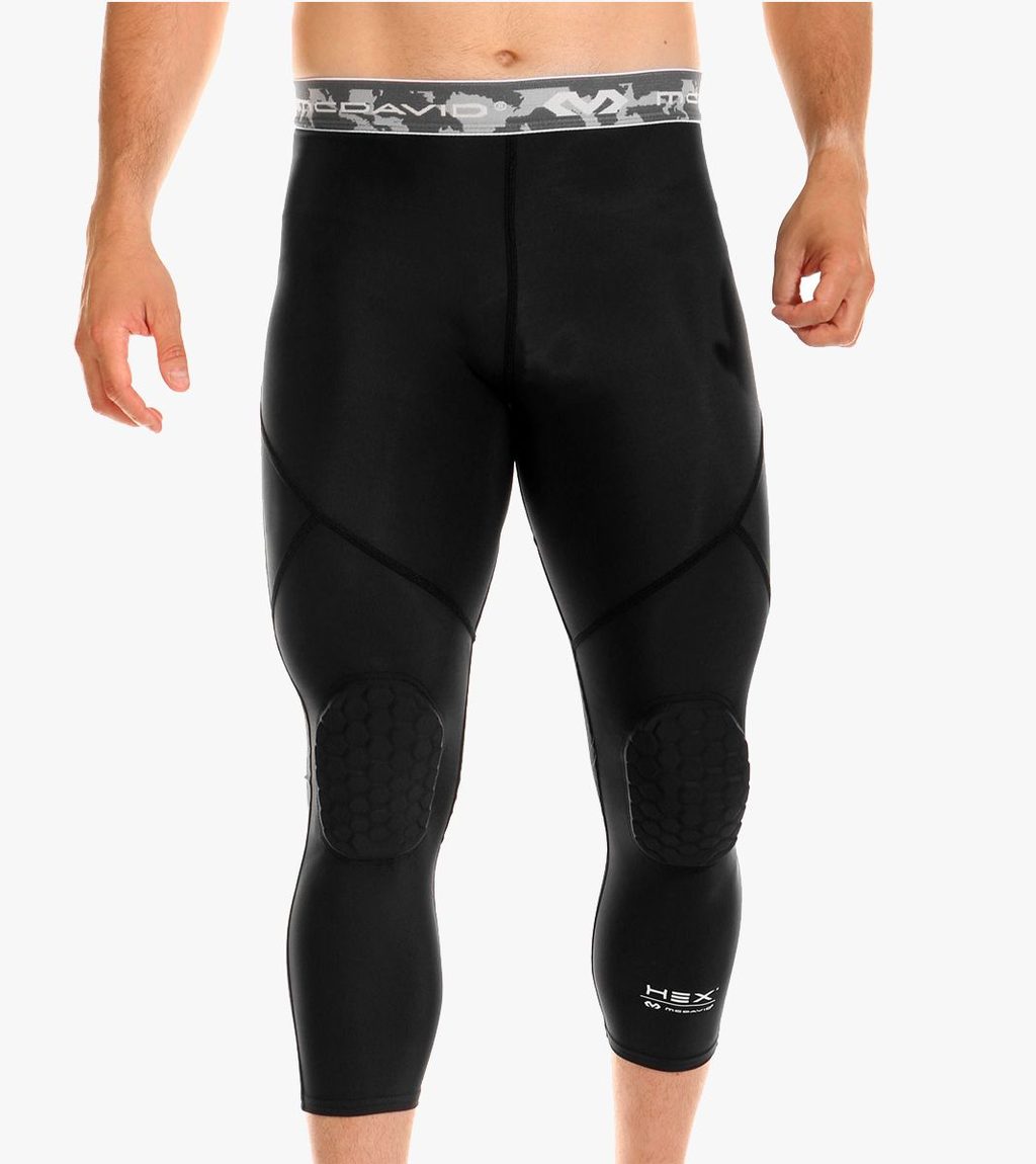 Svart Hex tight with knee pads 3/4