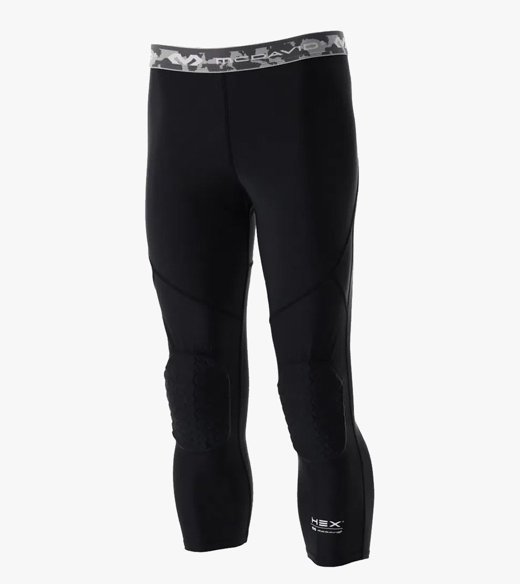 Svart Hex tight with knee pads 3/4