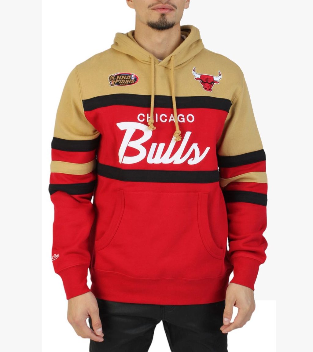 Punane Nba head coach hoodie bulls