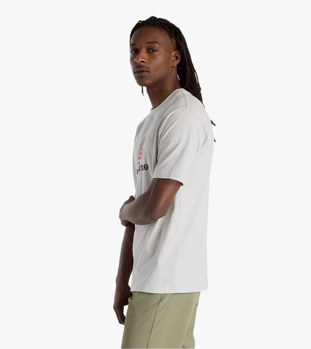 Grått Athletics logo t-shirt