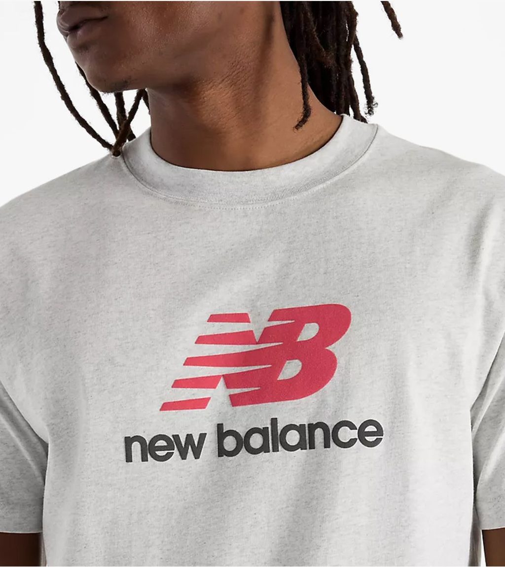 Grått Athletics logo t-shirt