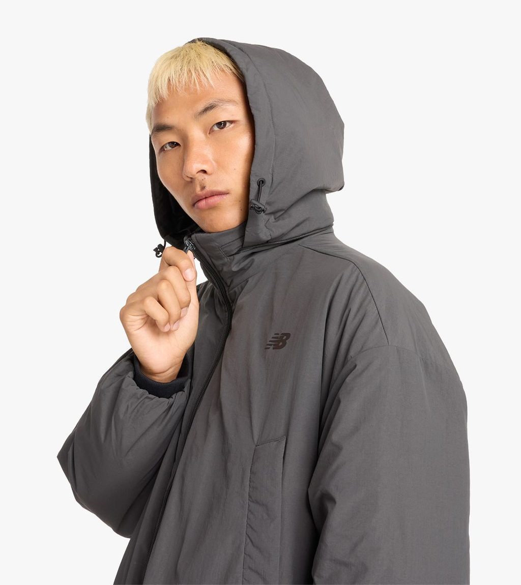 Grått Coaches parka