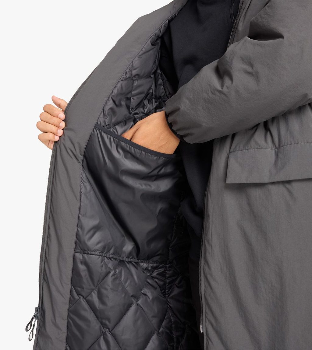 Grått Coaches parka