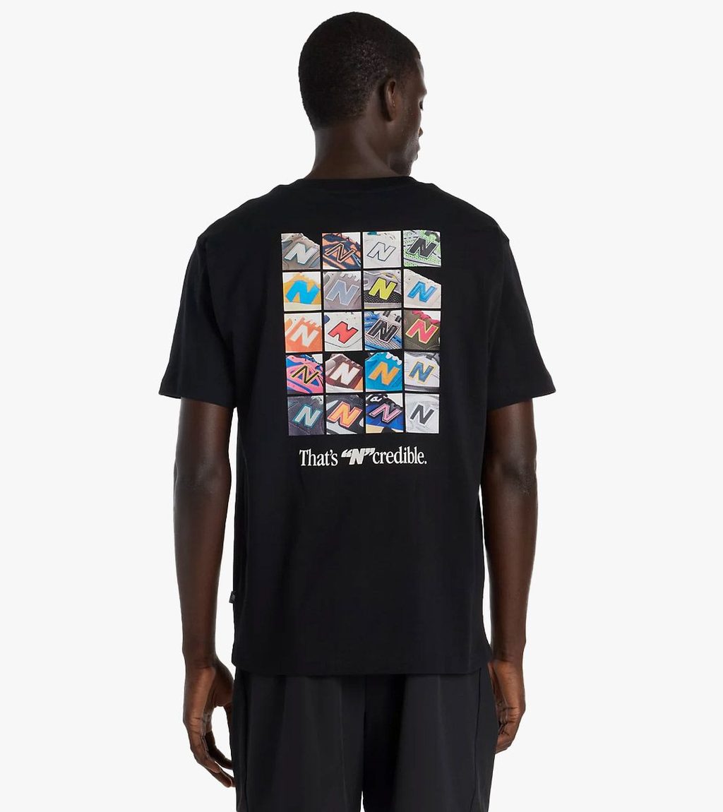 Musta N COLLAGE T-SHIRT