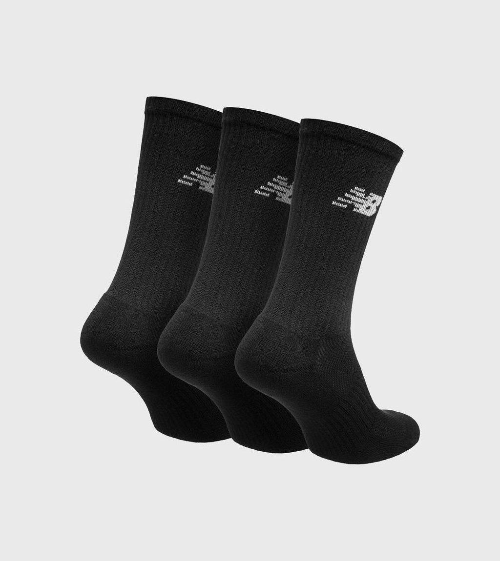 Melna UNISEX RESPONSE PERFORMANCE CREW 3 PAIRS