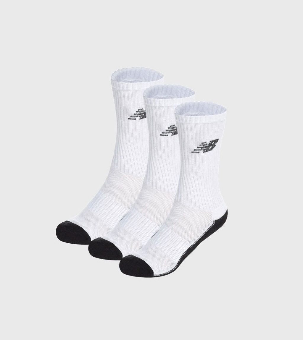 Valkoinen UNISEX RESPONSE PERFORMANCE CREW 3 PAIRS