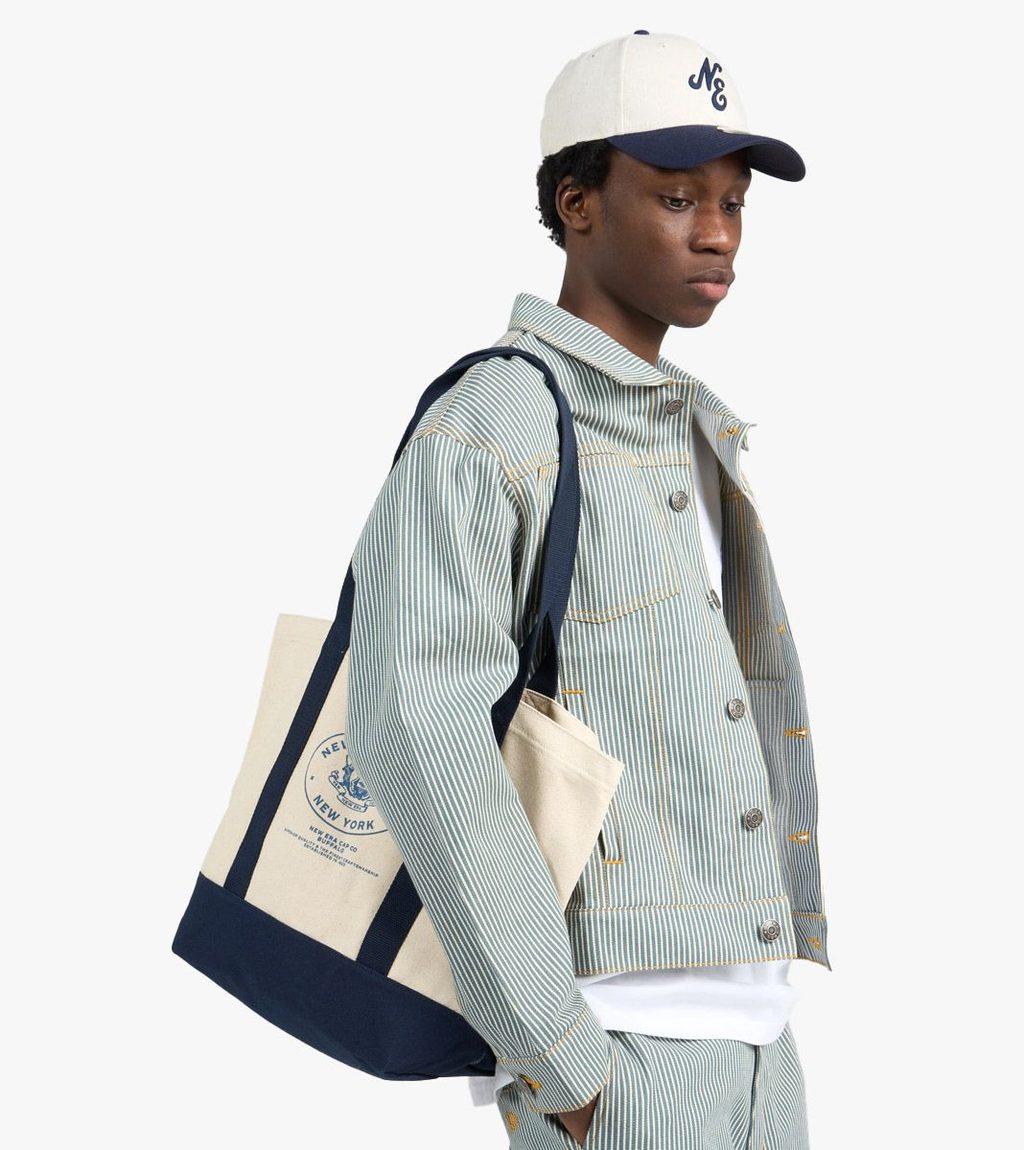 Juoda College graphic tote bag