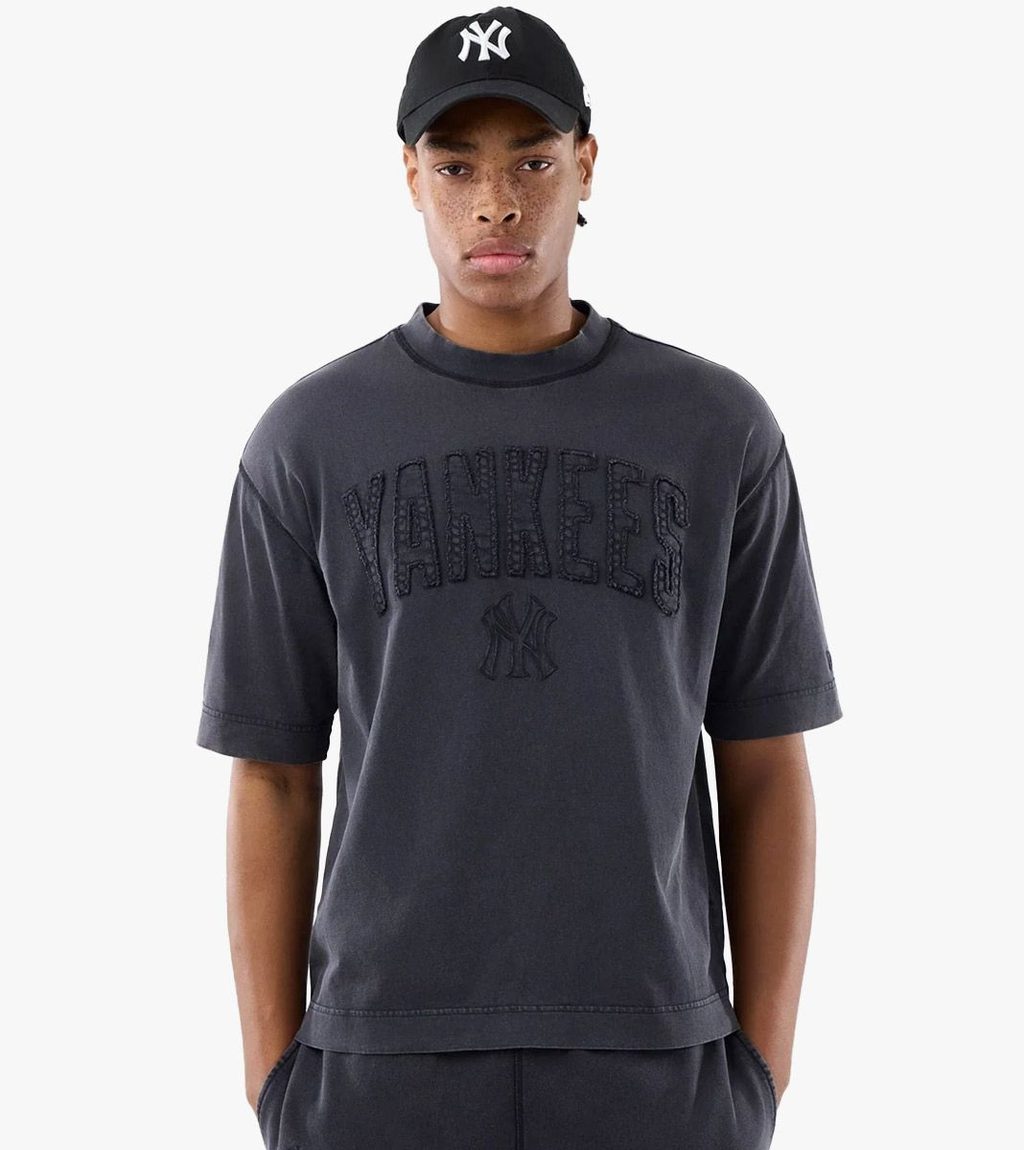 Black MLB WASHED BOXY TEE