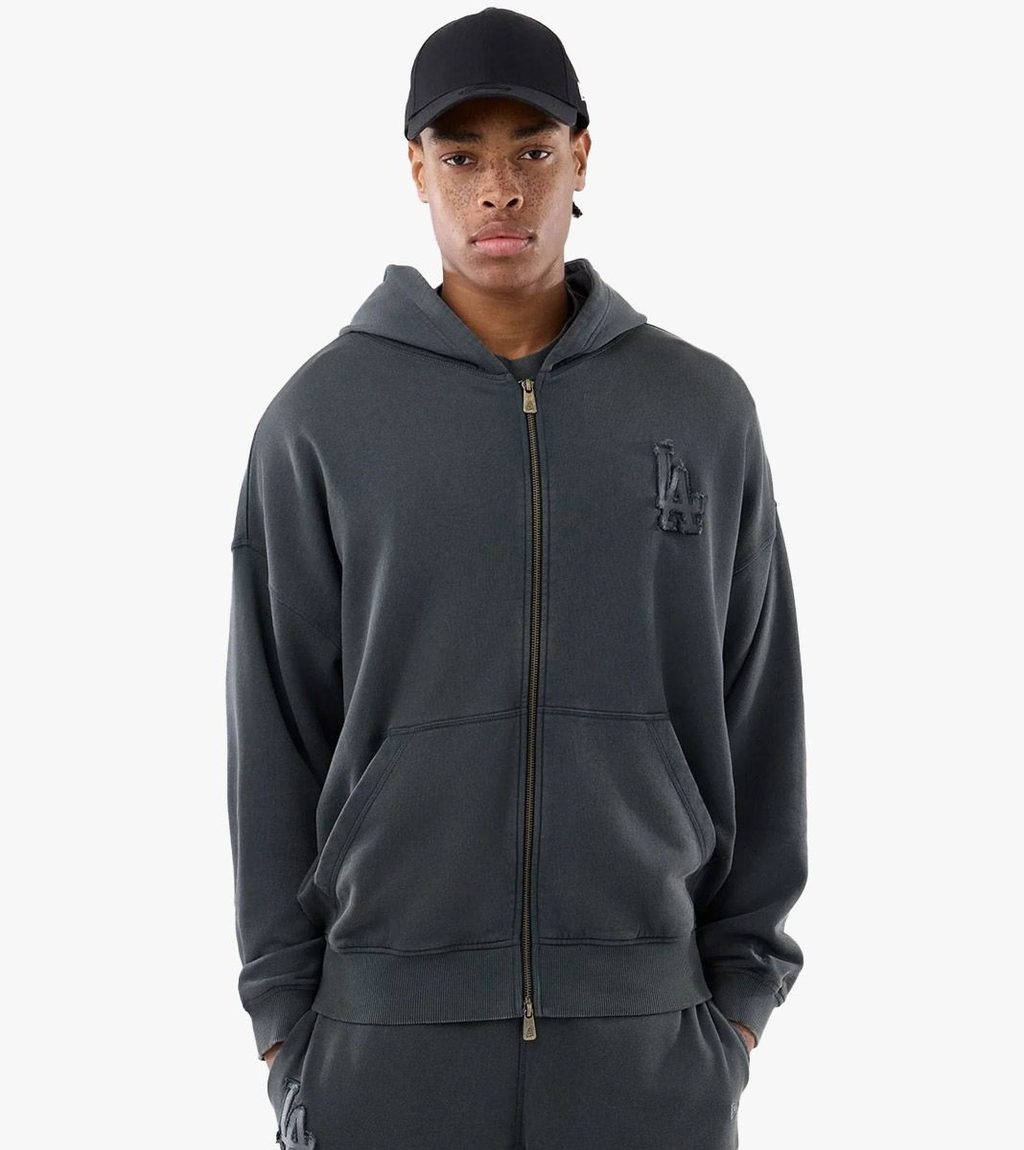 Pilka Mlb washed fz hoodie