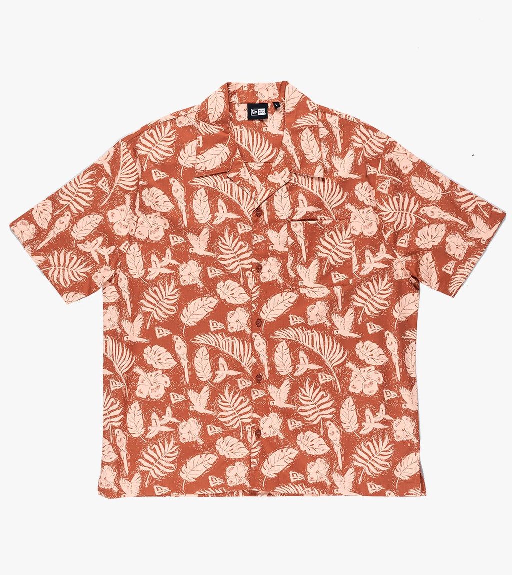 Ruskea NE AOP WOVEN SHIRT