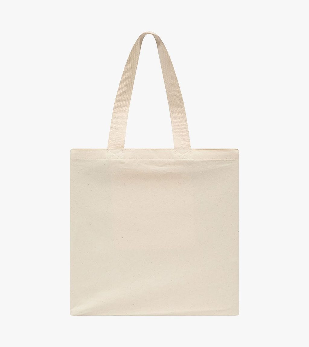 Beige Ne graphic tote bag