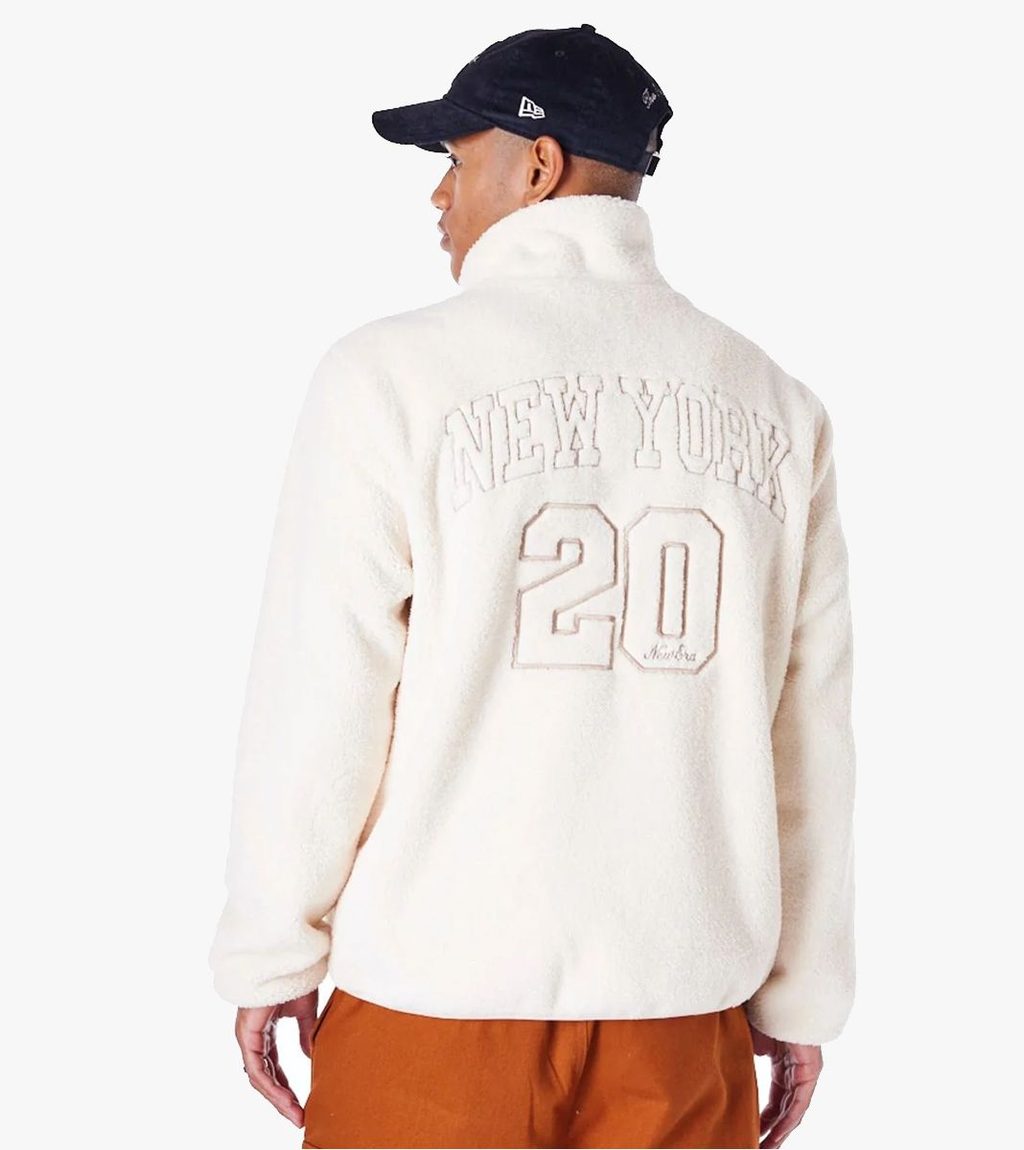White NE SHERPA JACKET