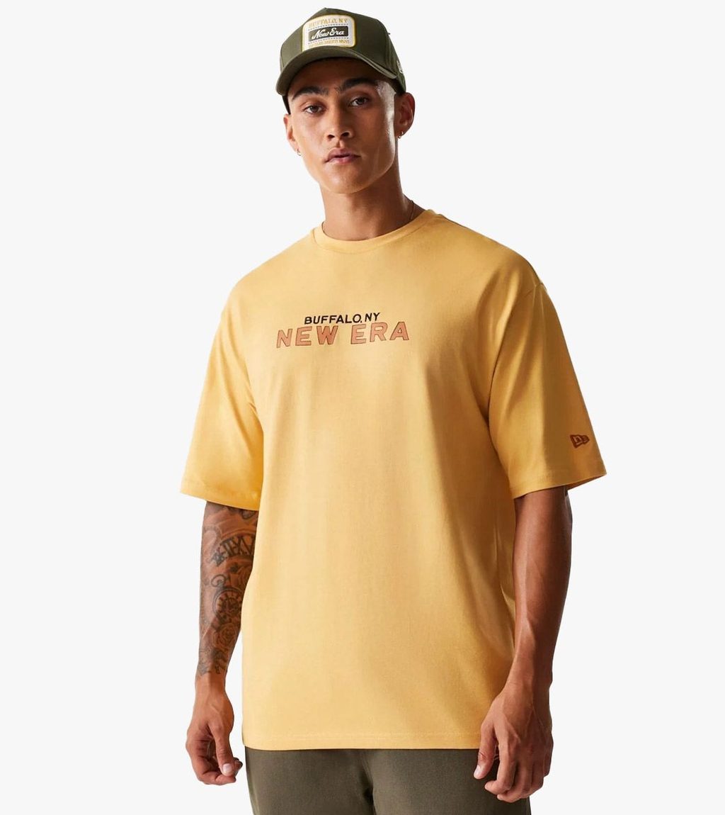 Yellow NE VACATION GRPHC OS TEE