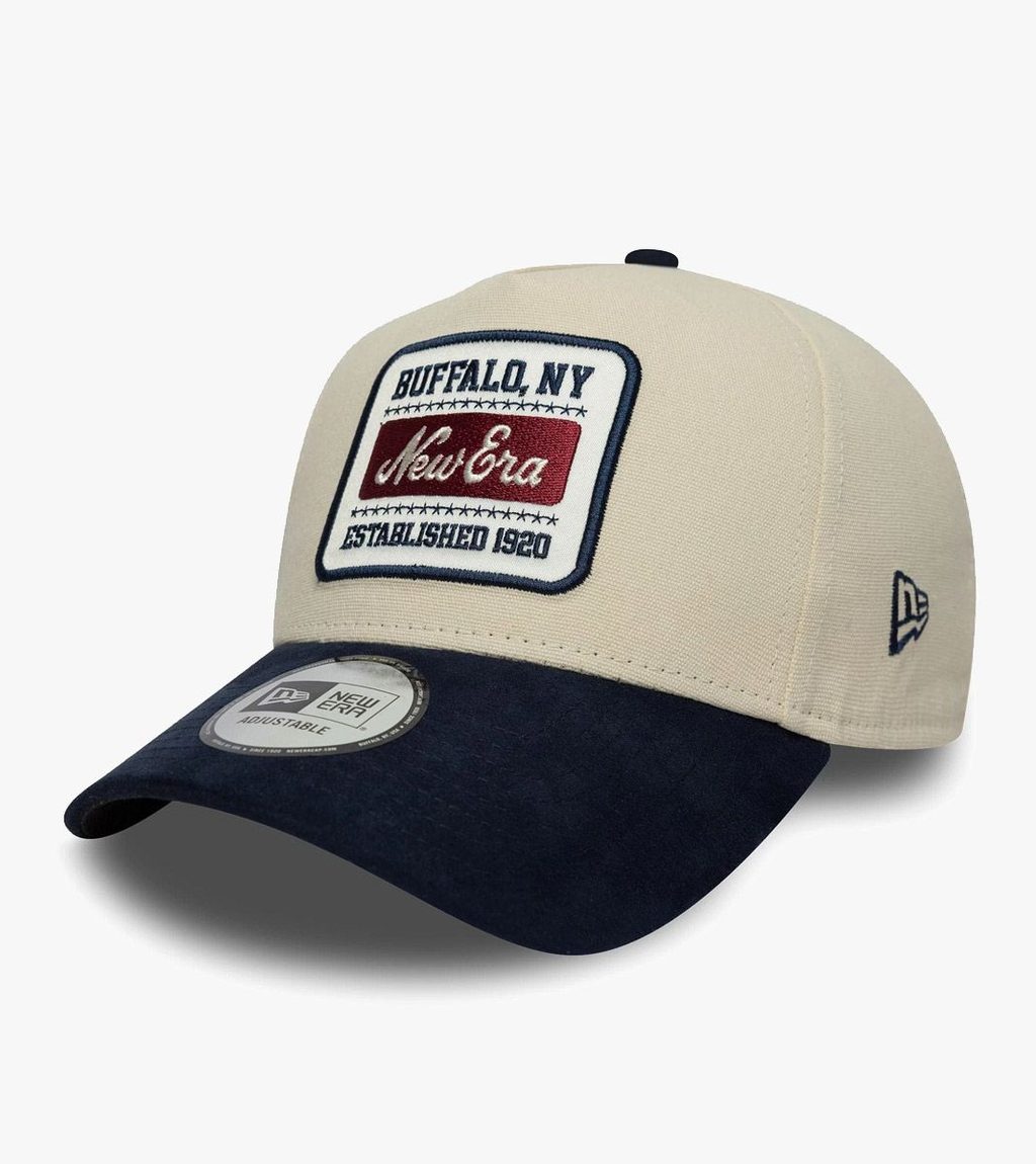 Beež New era patch suede e-frame
