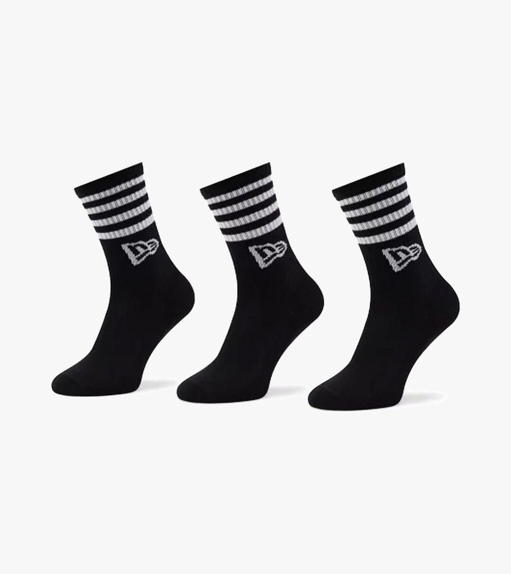 Svart Stripe crew sock