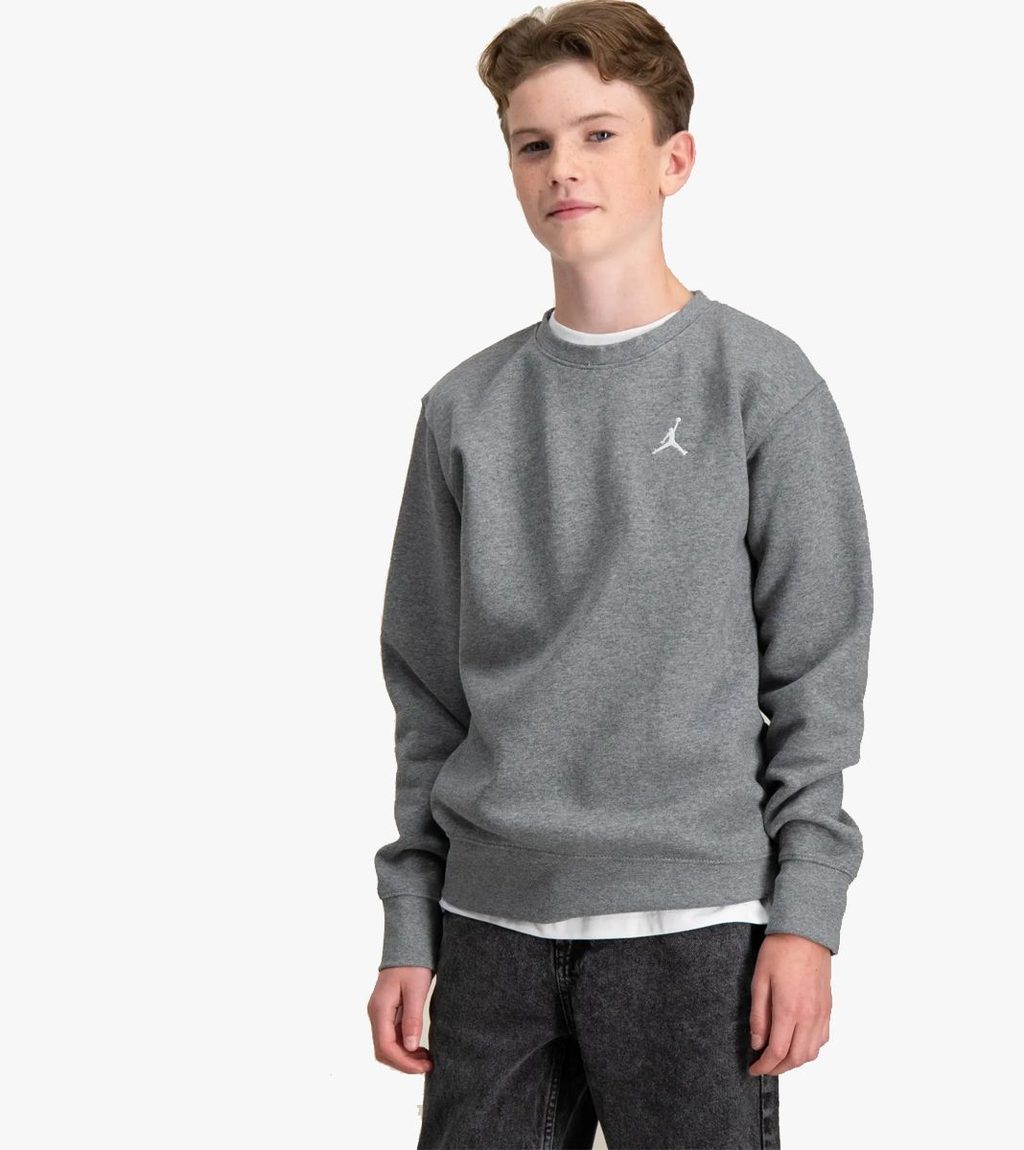 Grått Jordan brand brooklyn fleece essential crewneck