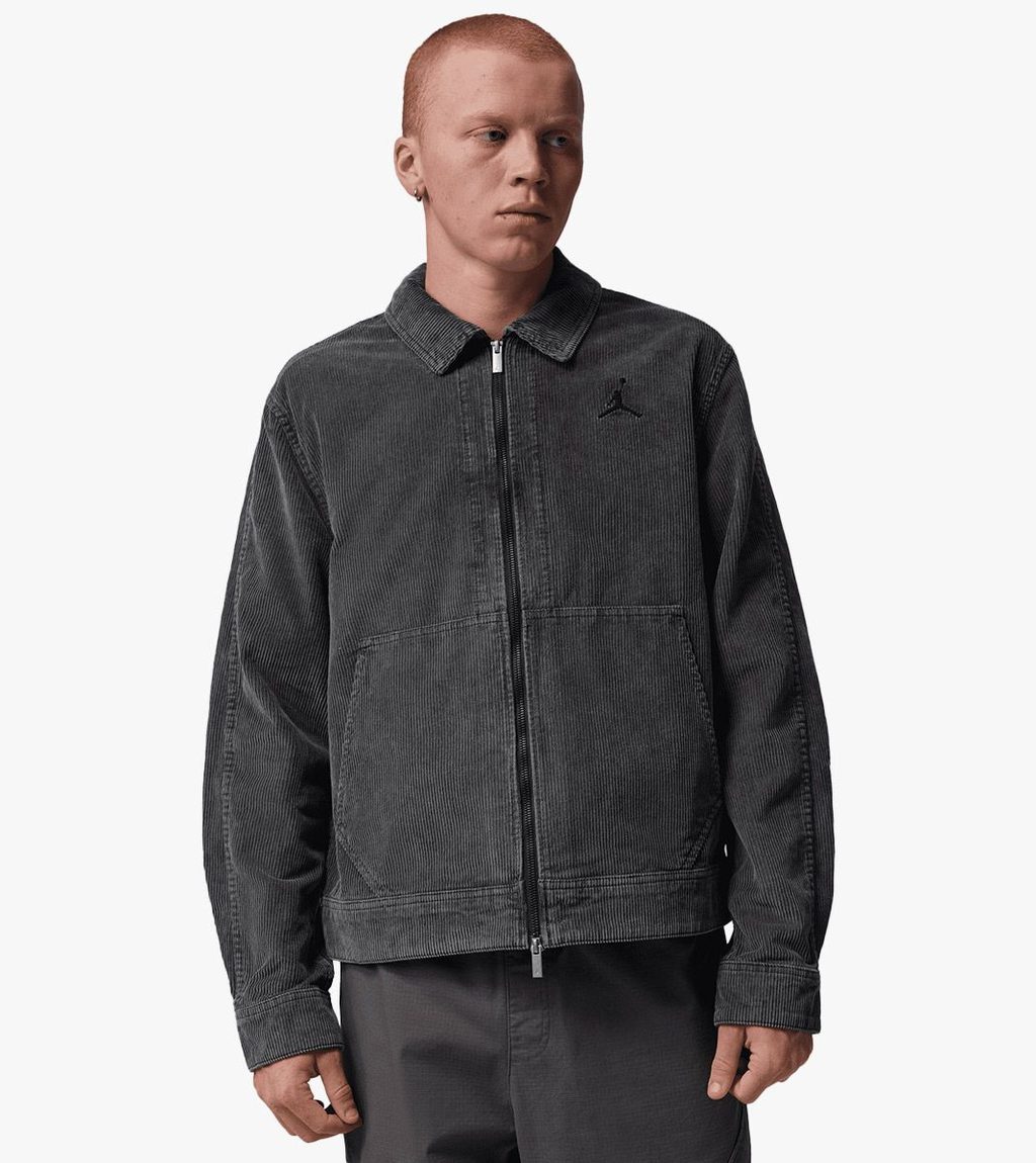 Svart M j flt corduroy chore jkt