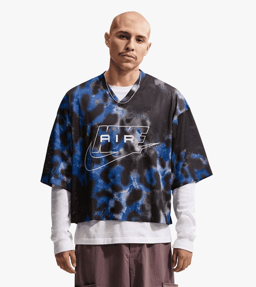 Blue M NK AIR FOOTBALL AOP JSY