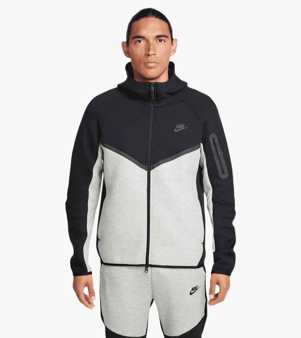 Harmaa M NK TCH FLC FZ WR HOODIE