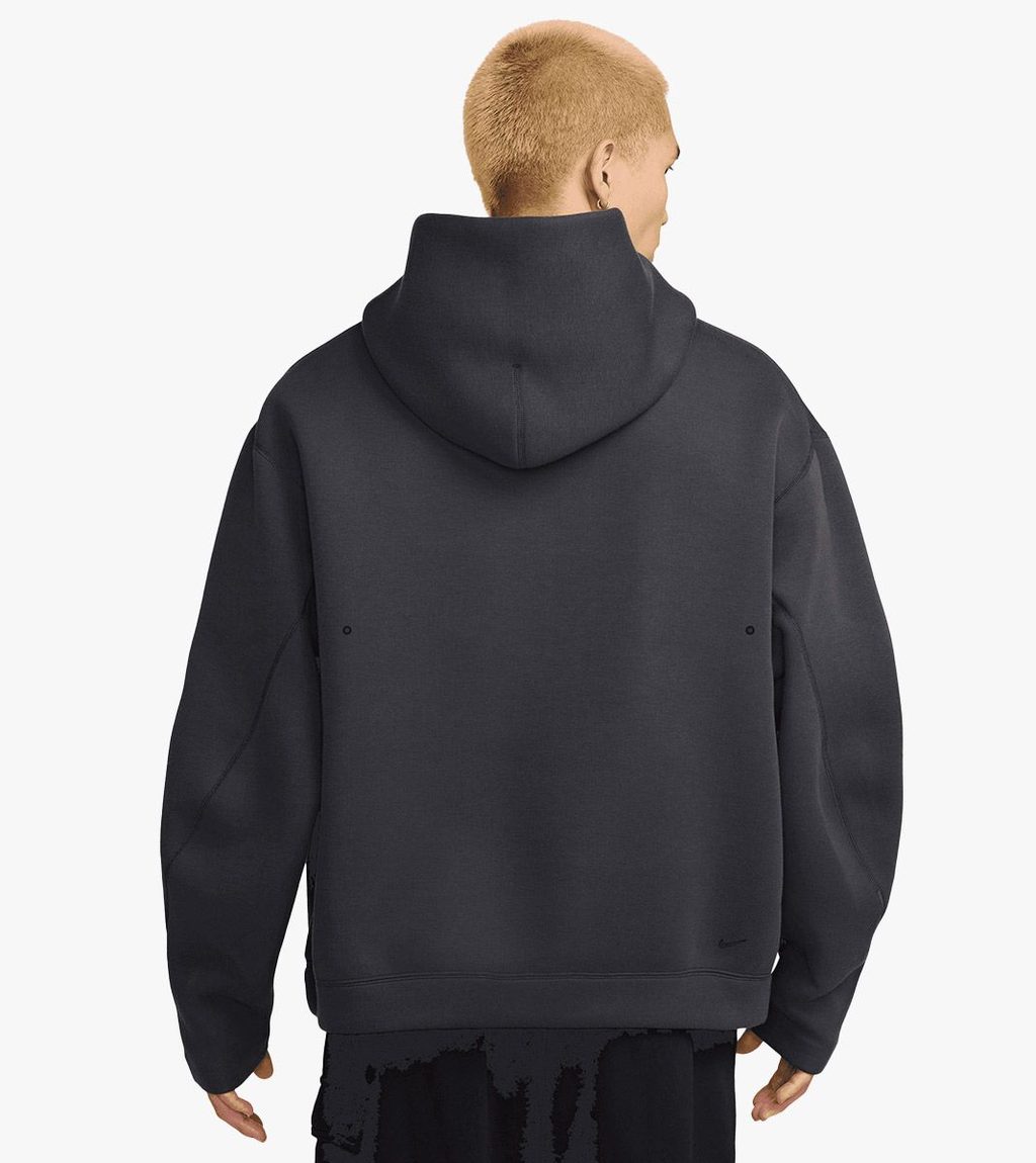Harmaa M NK TCH FLC HOODIE