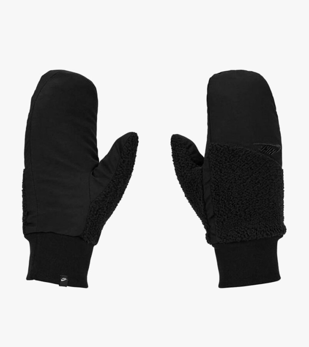 Svart Nike u lm high pile fleece gloves black cimdi