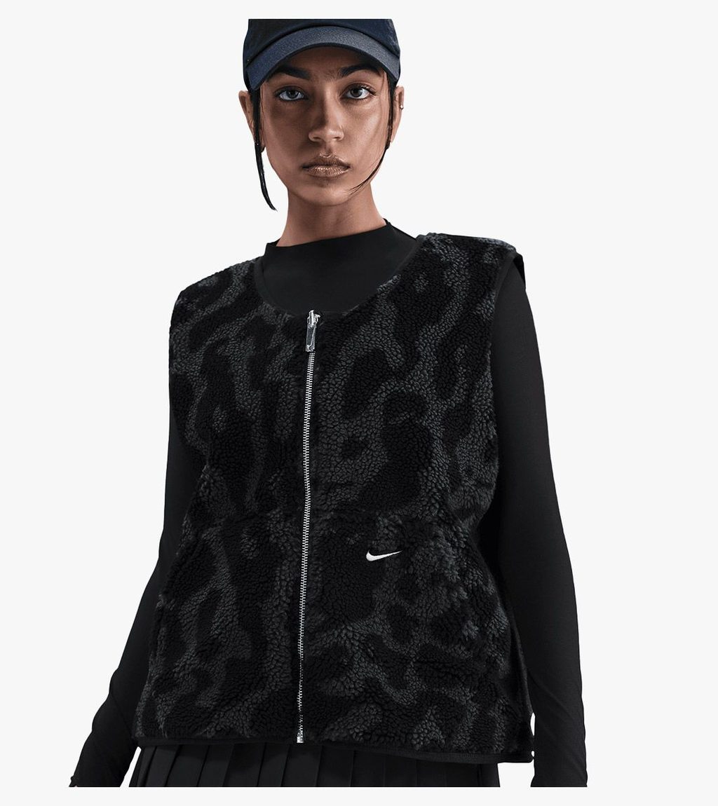 Juoda W nsw street sherpa vest