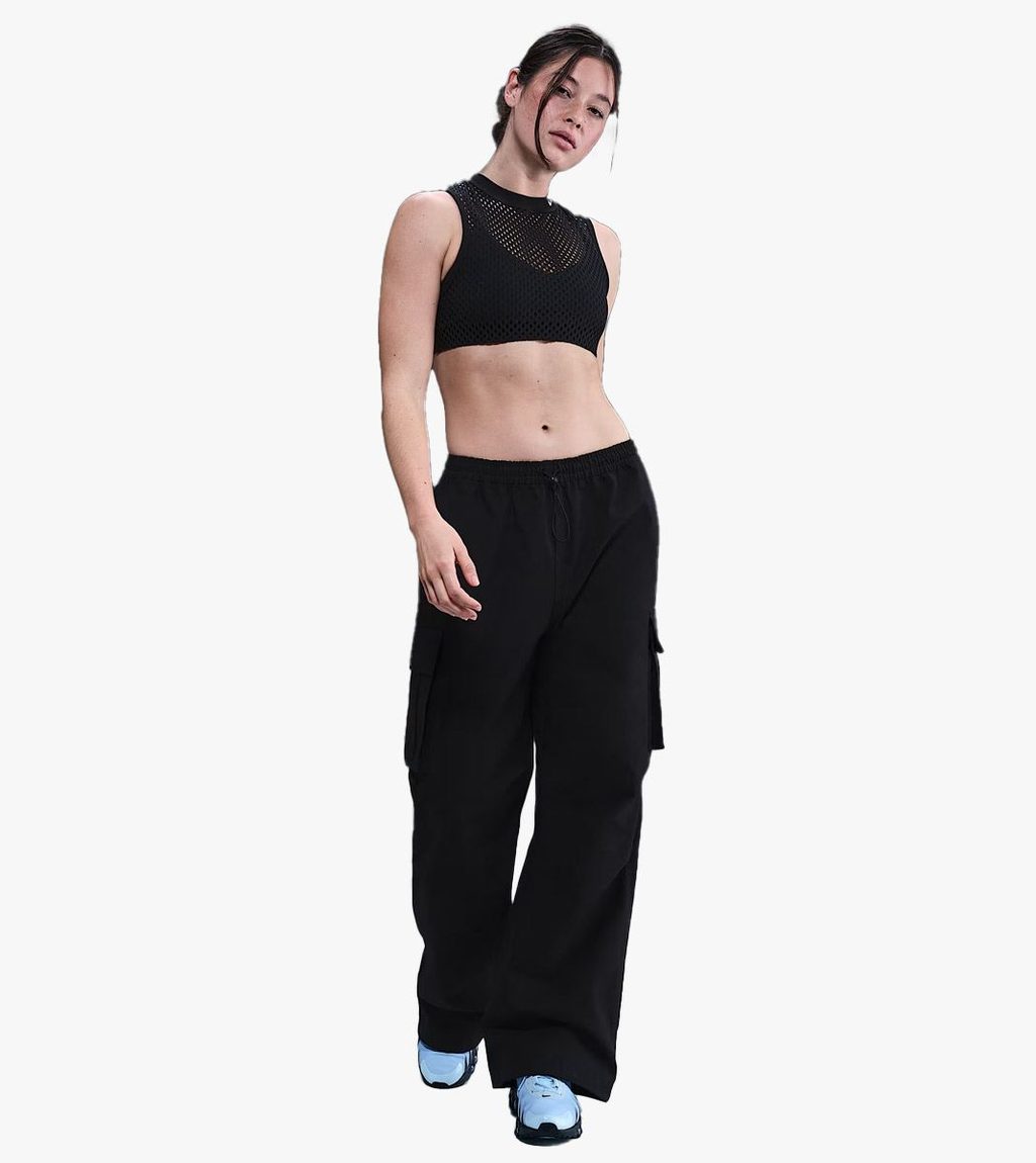 Black W NSW STREET WVN CARGO PANT