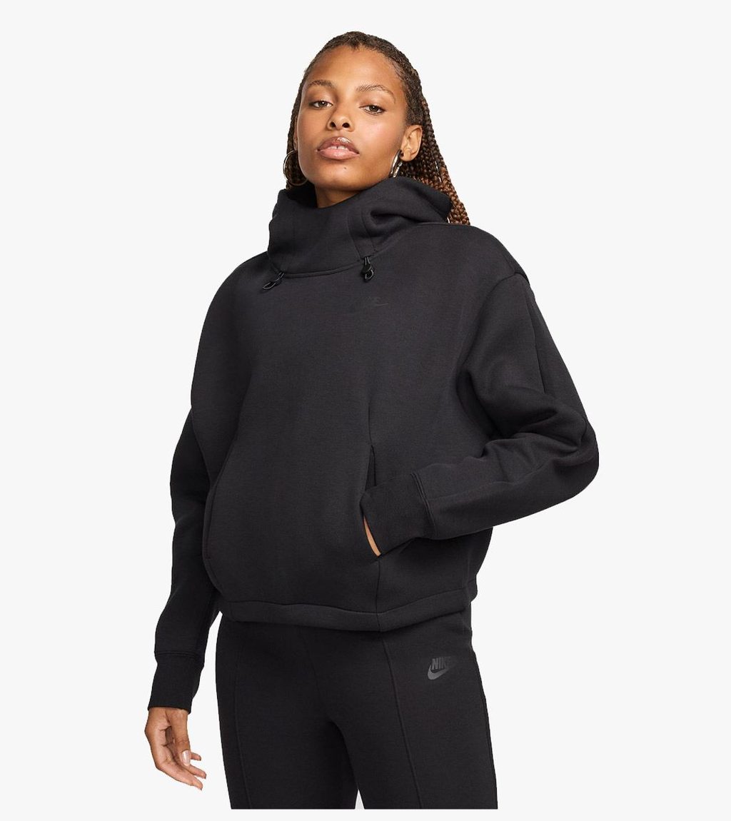 Svart Women´s nike sportswear tech fleece oversized hoodie