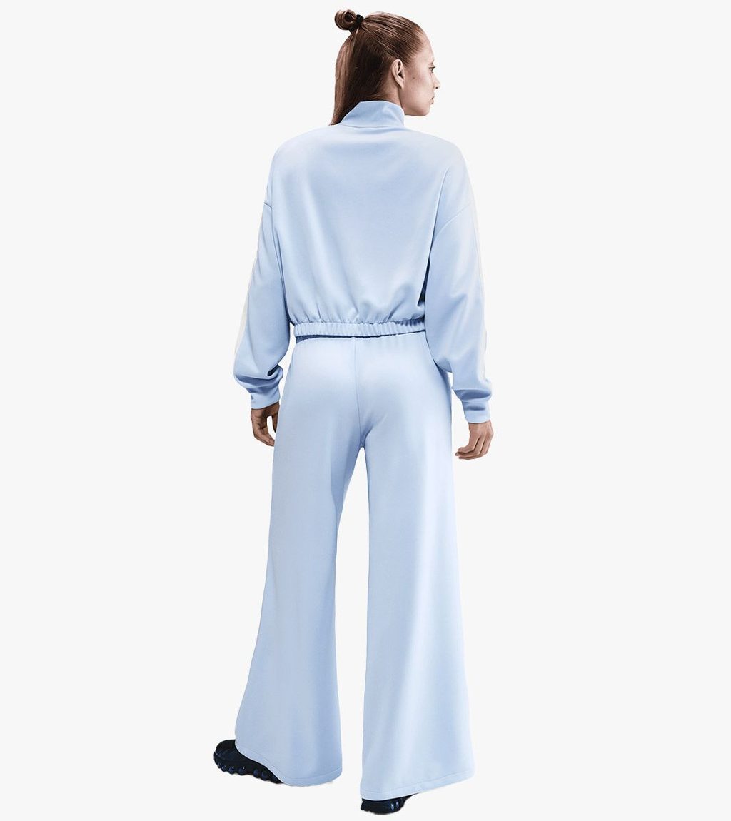 Mėlyna W nsw wide leg track pnt