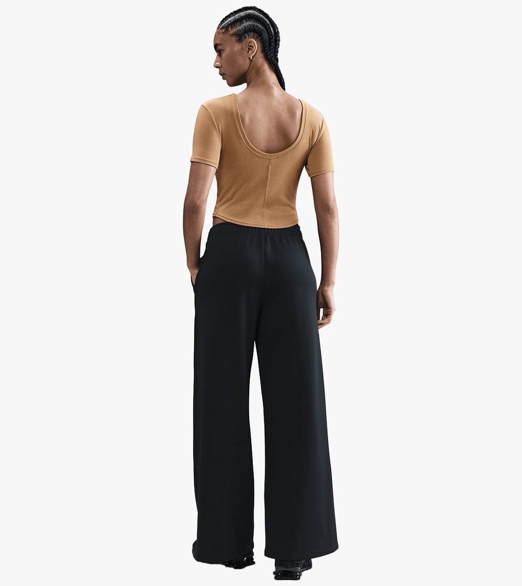 Juoda W nsw wide leg track pnt