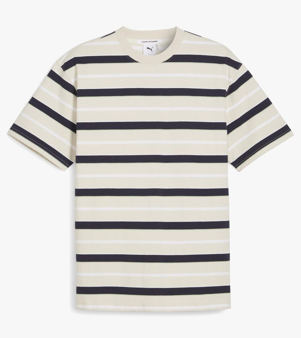 Valkoinen MMQ STRIPED TEE