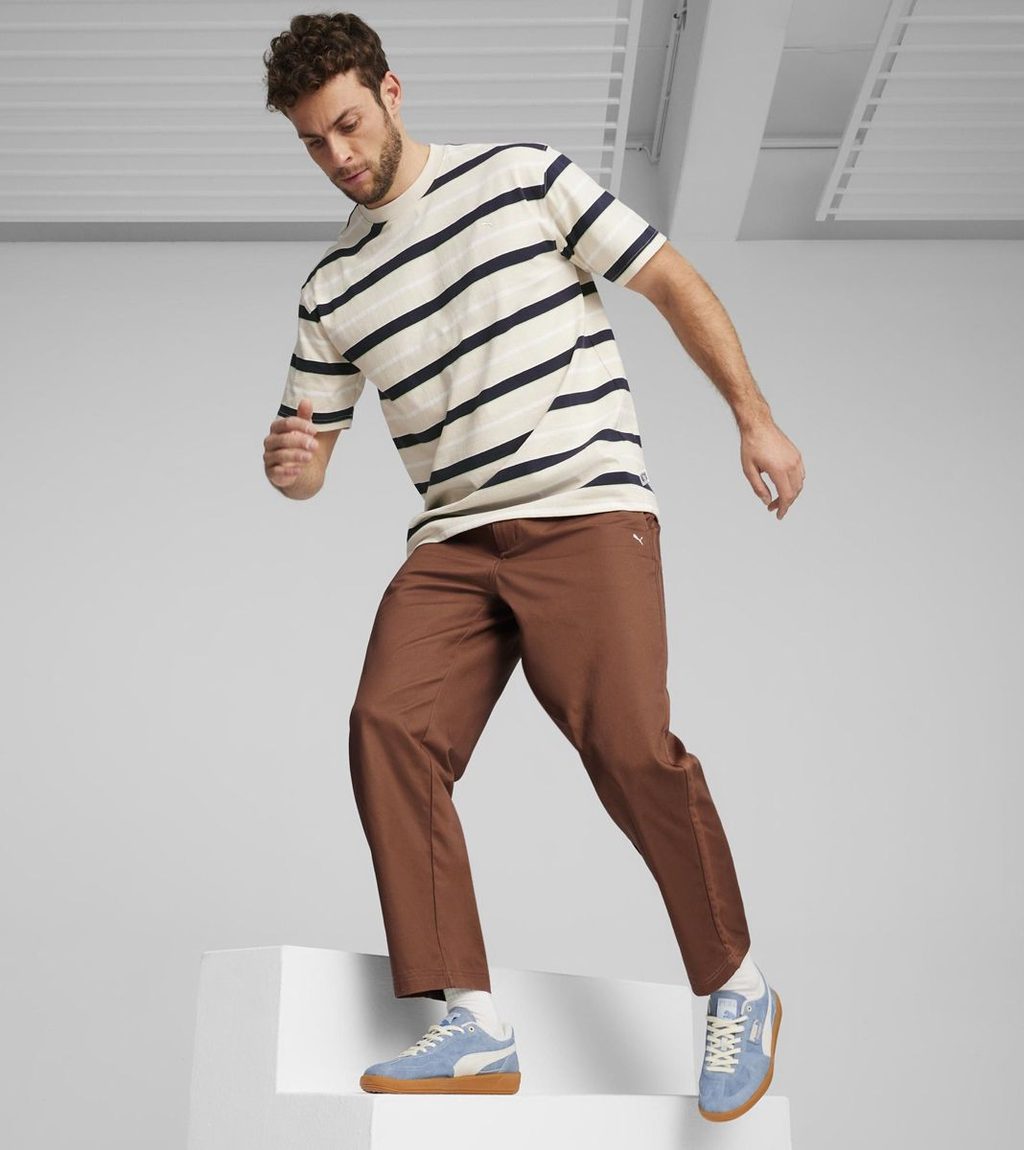 Valkoinen MMQ STRIPED TEE