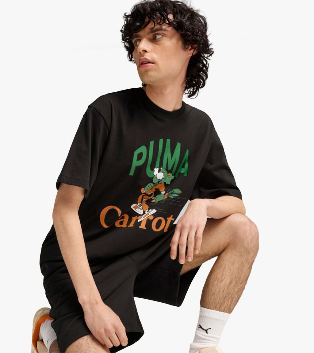 Melna PUMA X CARROTS GRAPHIC TEE
