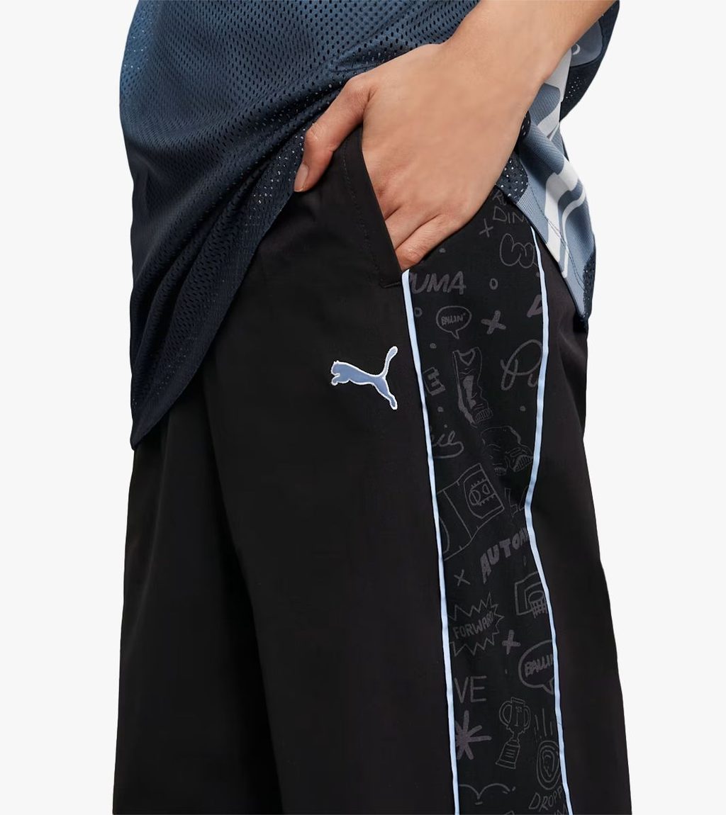 Svart Puma x sophia chang aop wide leg pants