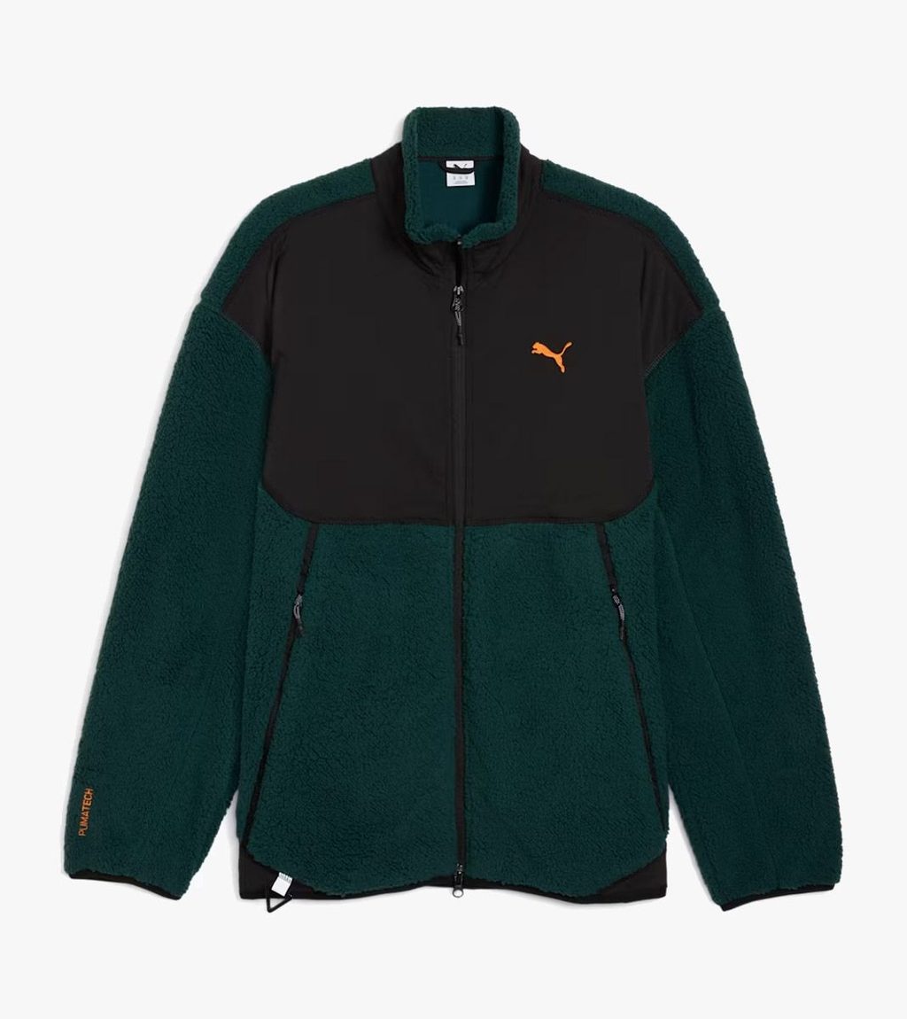 Grönt Pumatech soft tech relaxed sherpa jacket