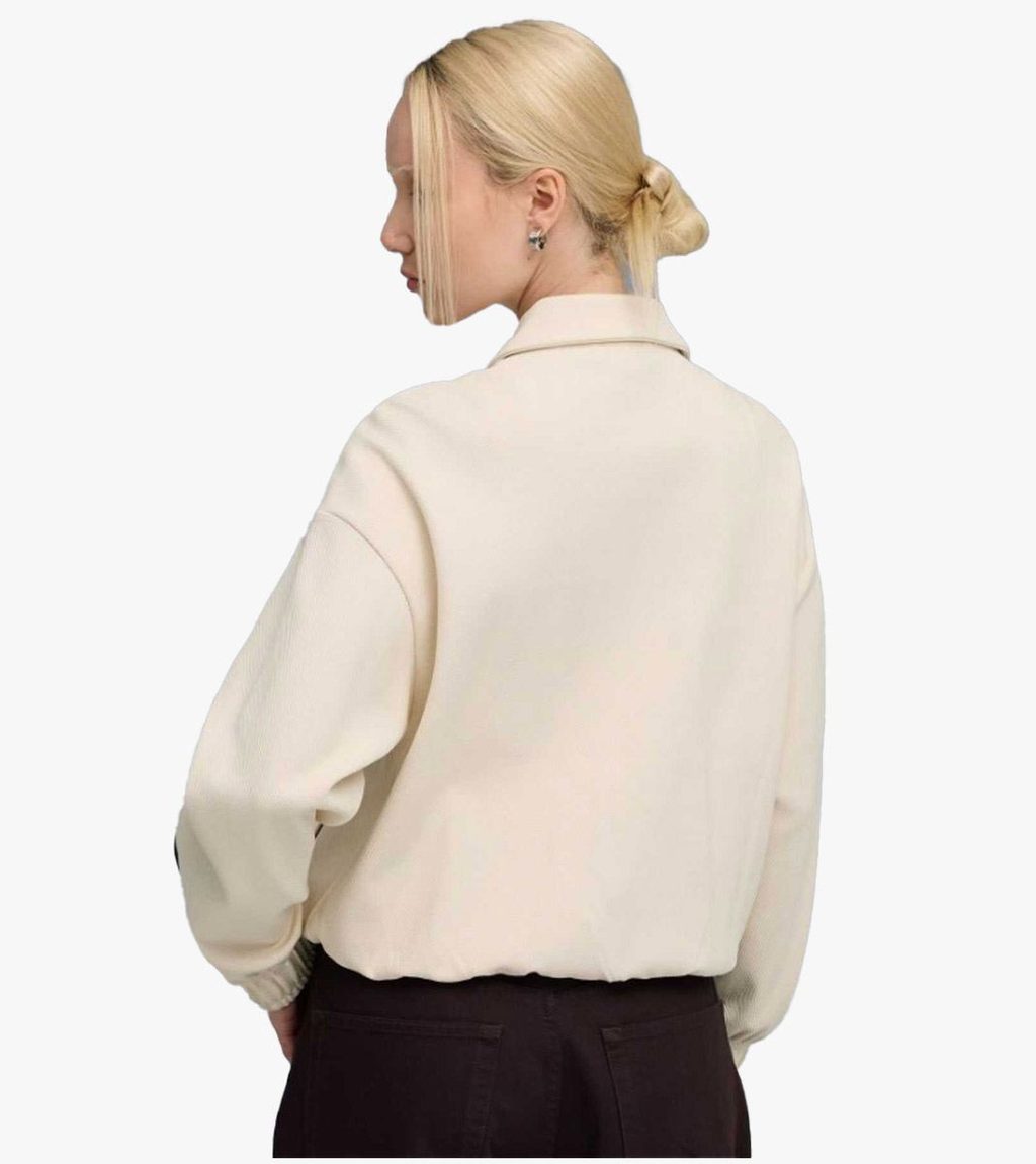 Valkoinen T7 RELAXED TRACK JACKET