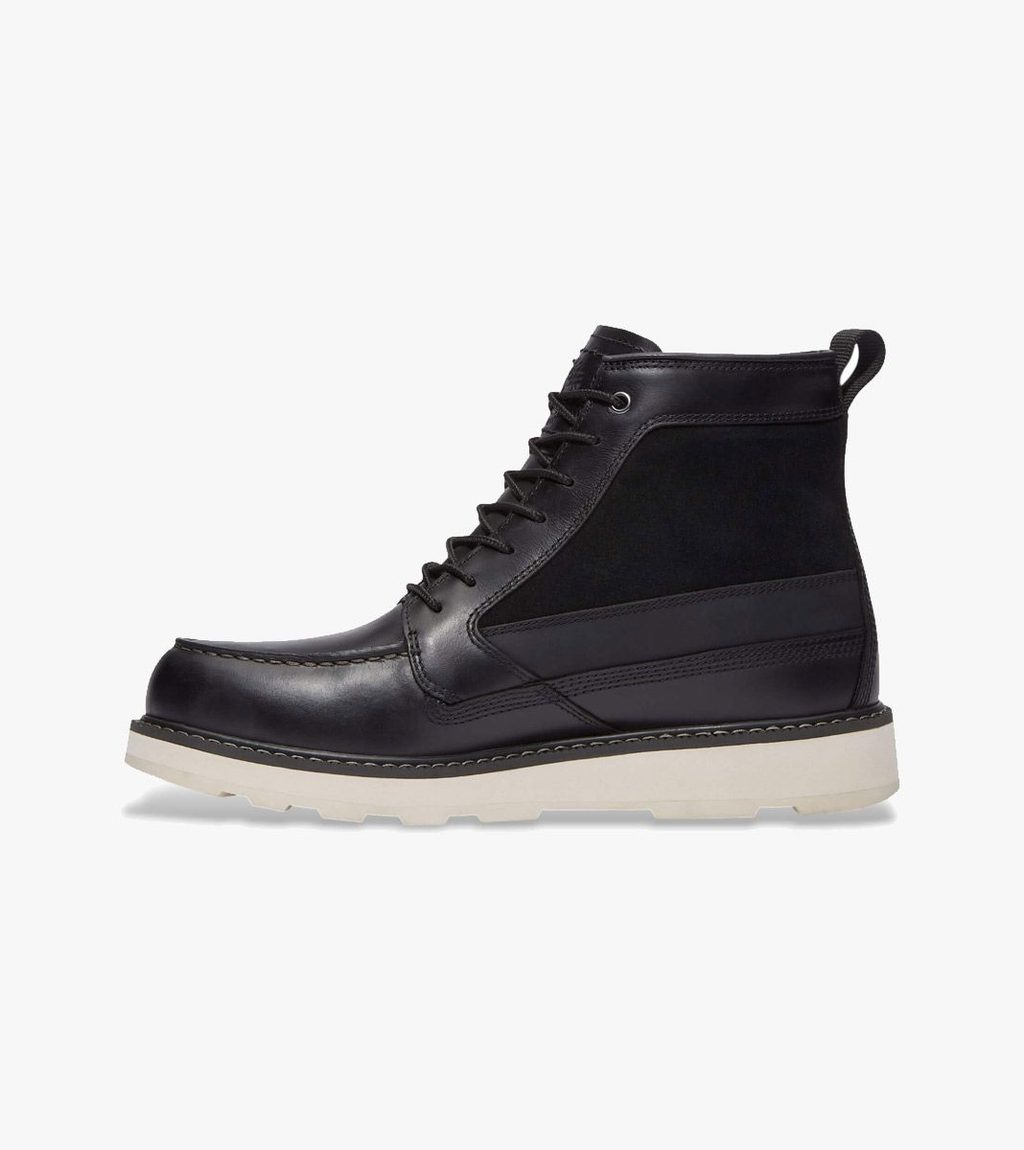 Svart Britton mills mid lace up waterproof boot