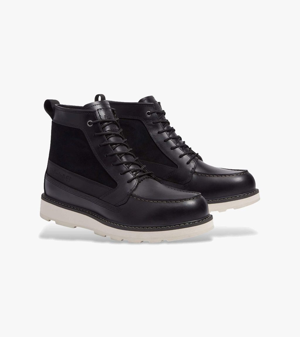 Svart Britton mills mid lace up waterproof boot
