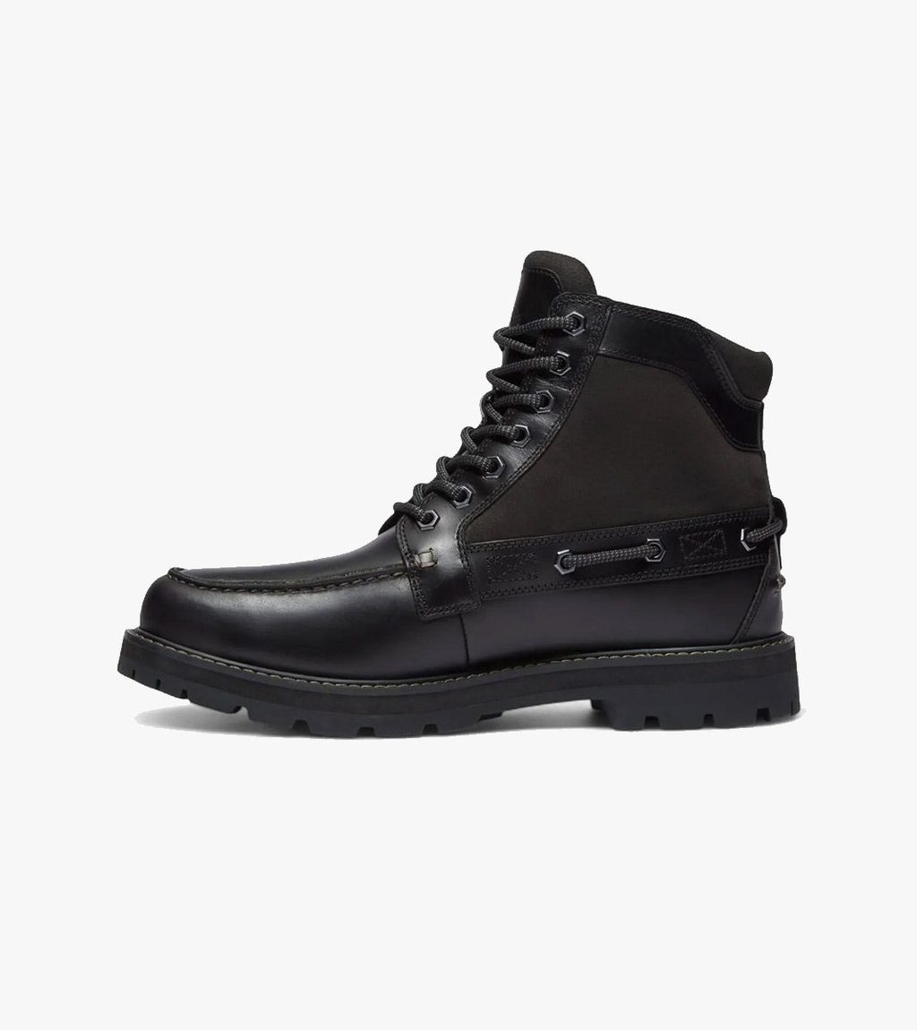 Svart Britton road mid lace up boot