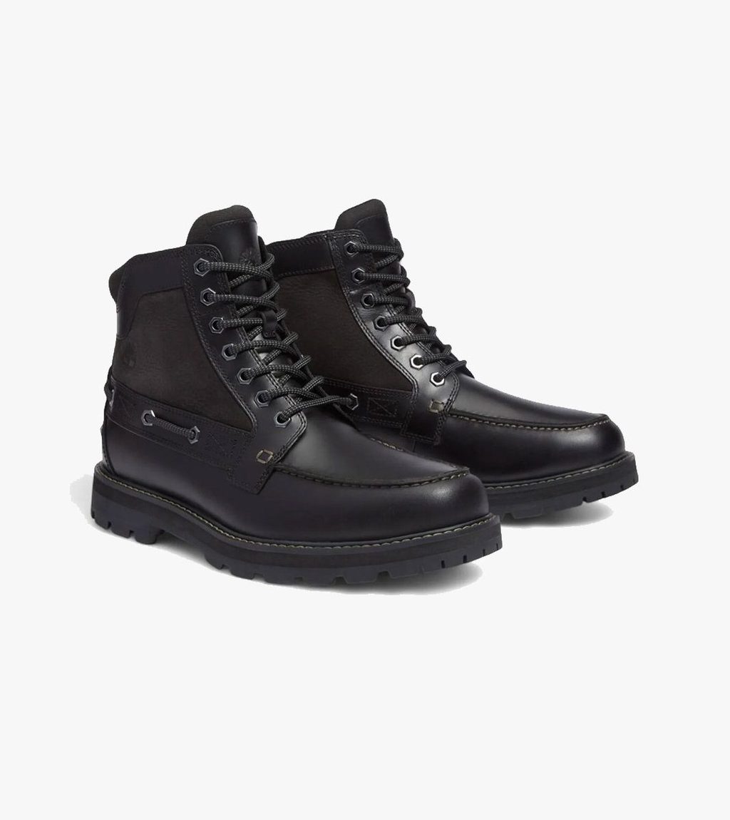 Svart Britton road mid lace up boot