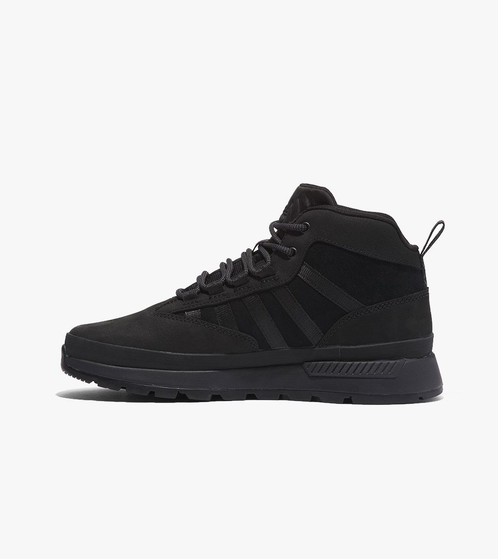 Svart Eutk mid lace sneaker