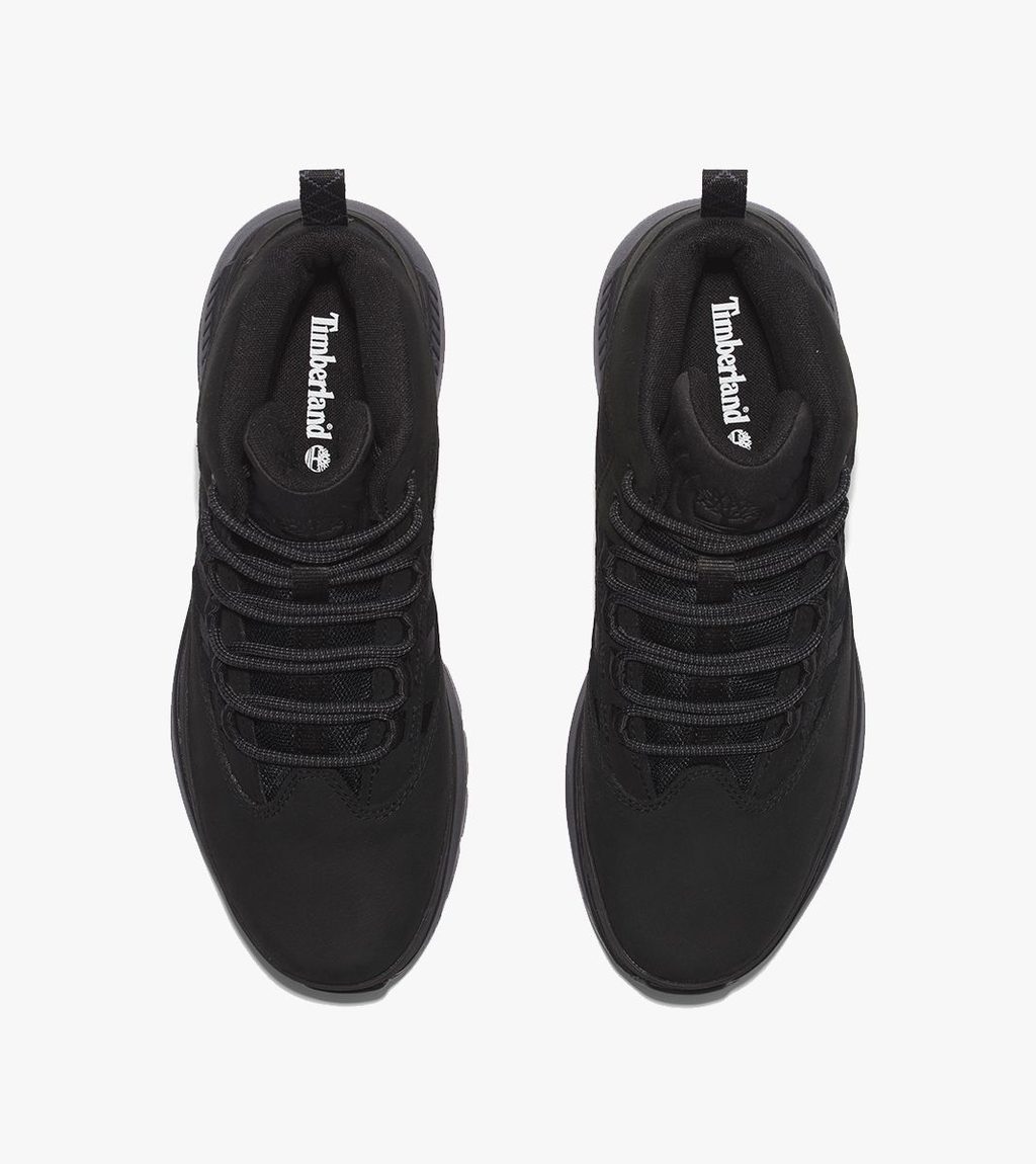 Svart Eutk mid lace sneaker