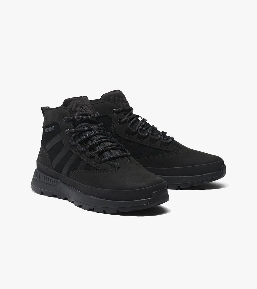 Svart Eutk mid lace sneaker