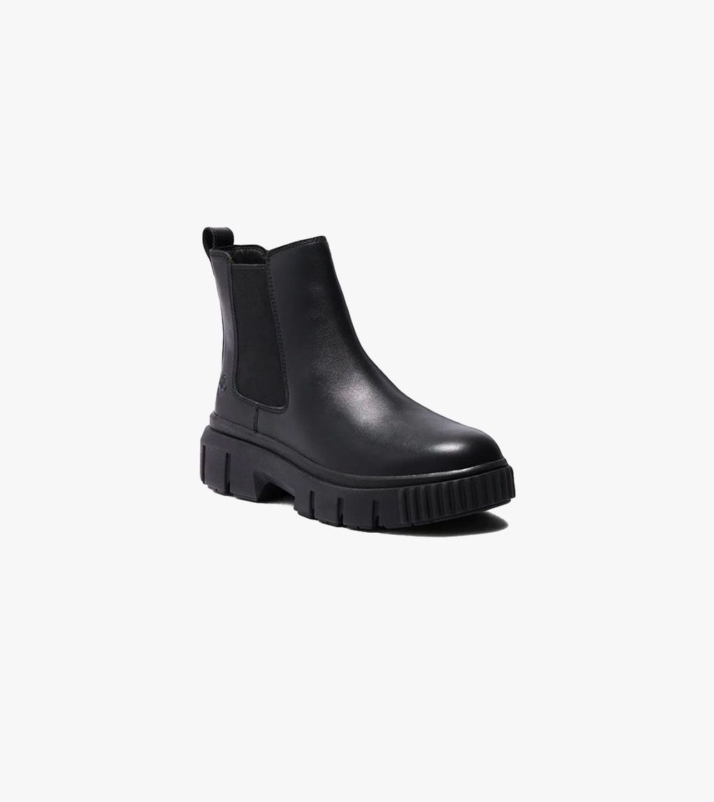 Melna GREY MID CHELSEA BOOT