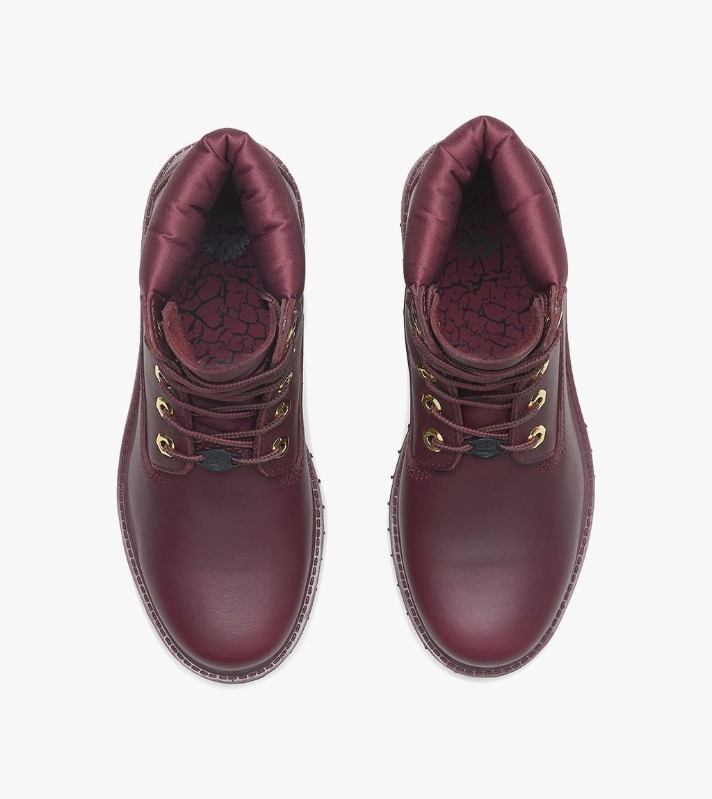 Rött Timberland premium 6 inch lace up waterproof boot