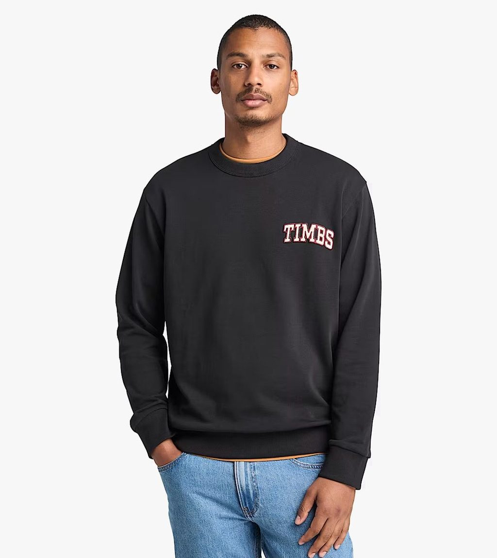 Black TIMBS CREW NECK