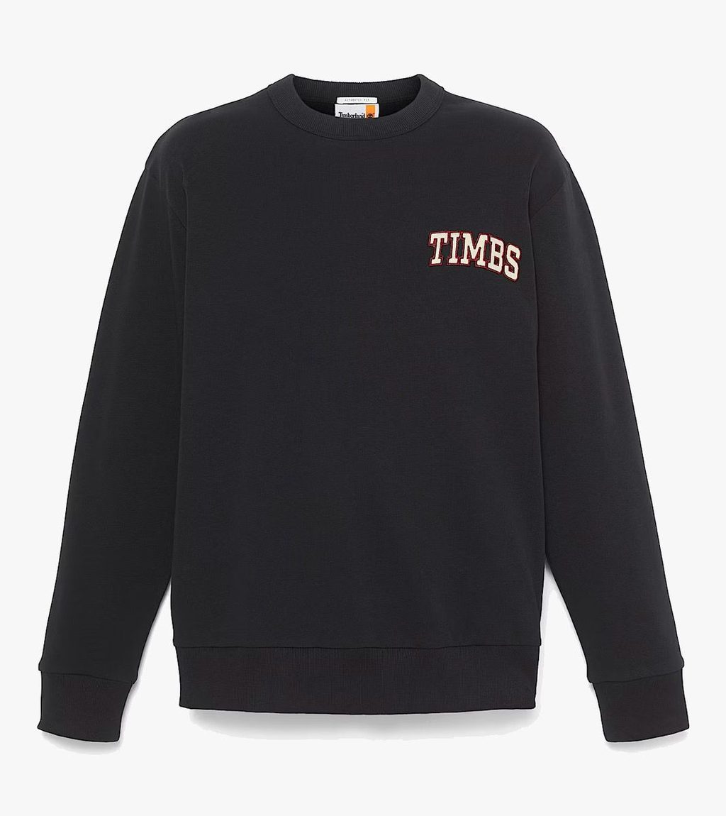 Black TIMBS CREW NECK