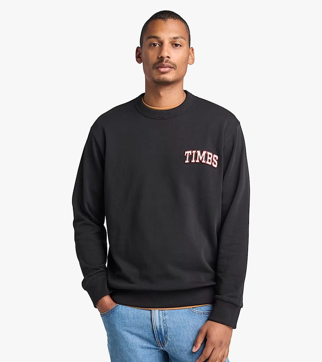 Juoda Timbs crew neck