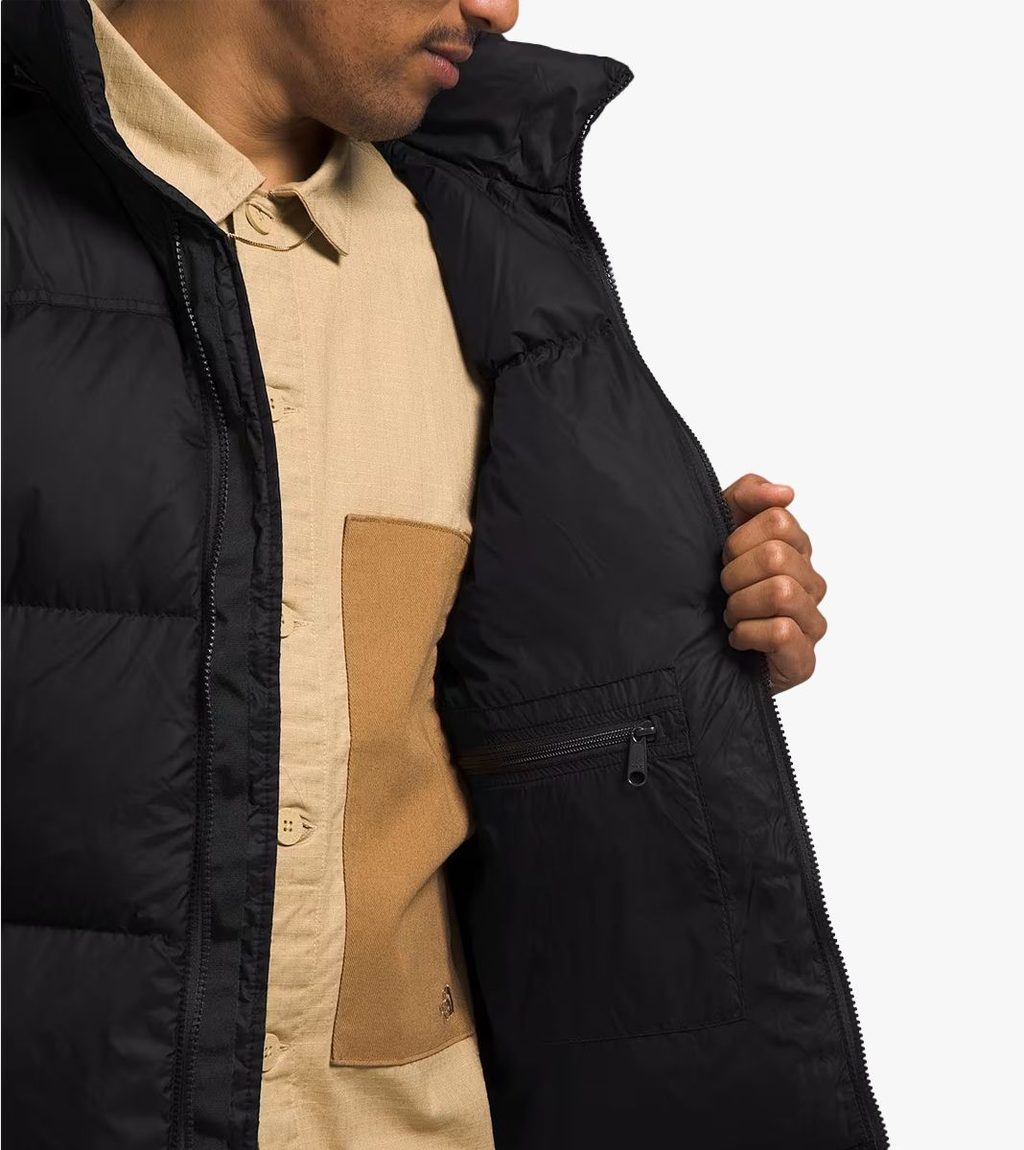 Juoda M 1996 retro nuptse jacket